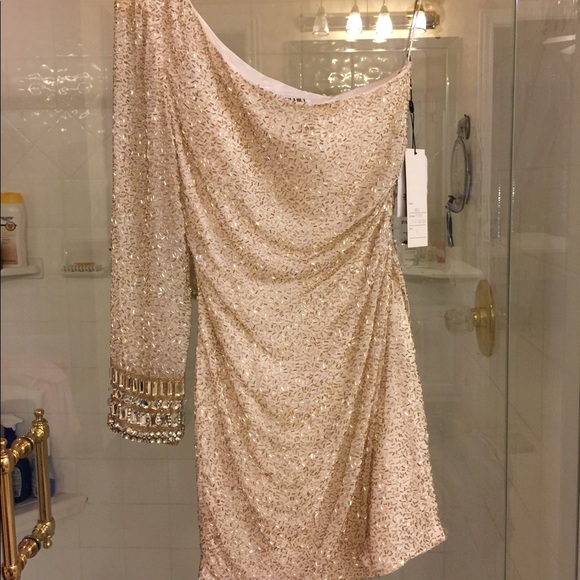 Sherry Hill Beaded Dress Size 6 - Picture 3 of 13